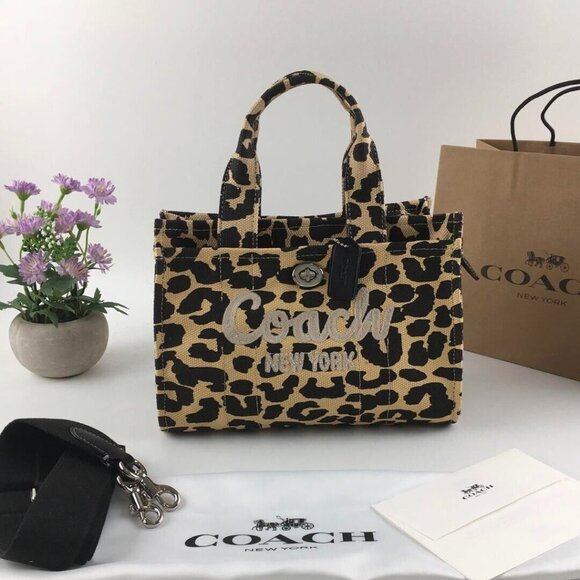 Coach Women Canvas Cargo Tote - Picture 3 of 6